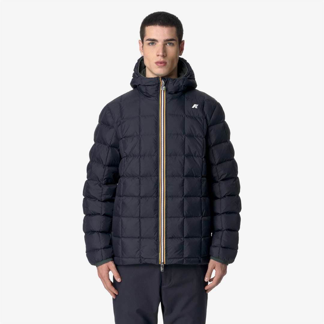 Jackets_MAN_JACK ST THERMO DOUBLE_Short_GREEN BLACKISH  - Blue Depth - DetailDouble