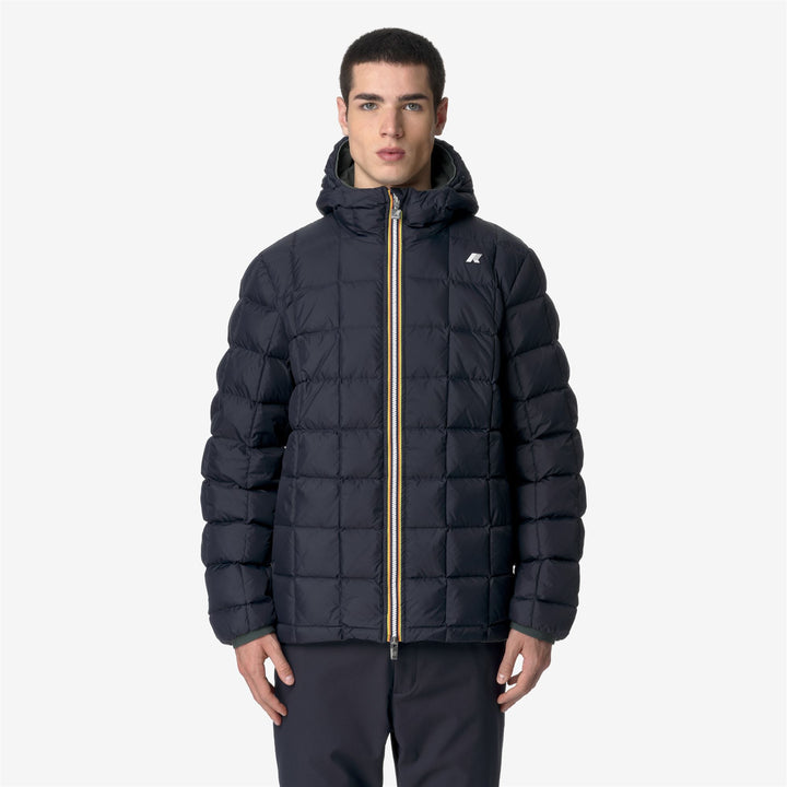 Jackets_MAN_JACK ST THERMO DOUBLE_Short_GREEN BLACKISH  - Blue Depth - DetailDouble