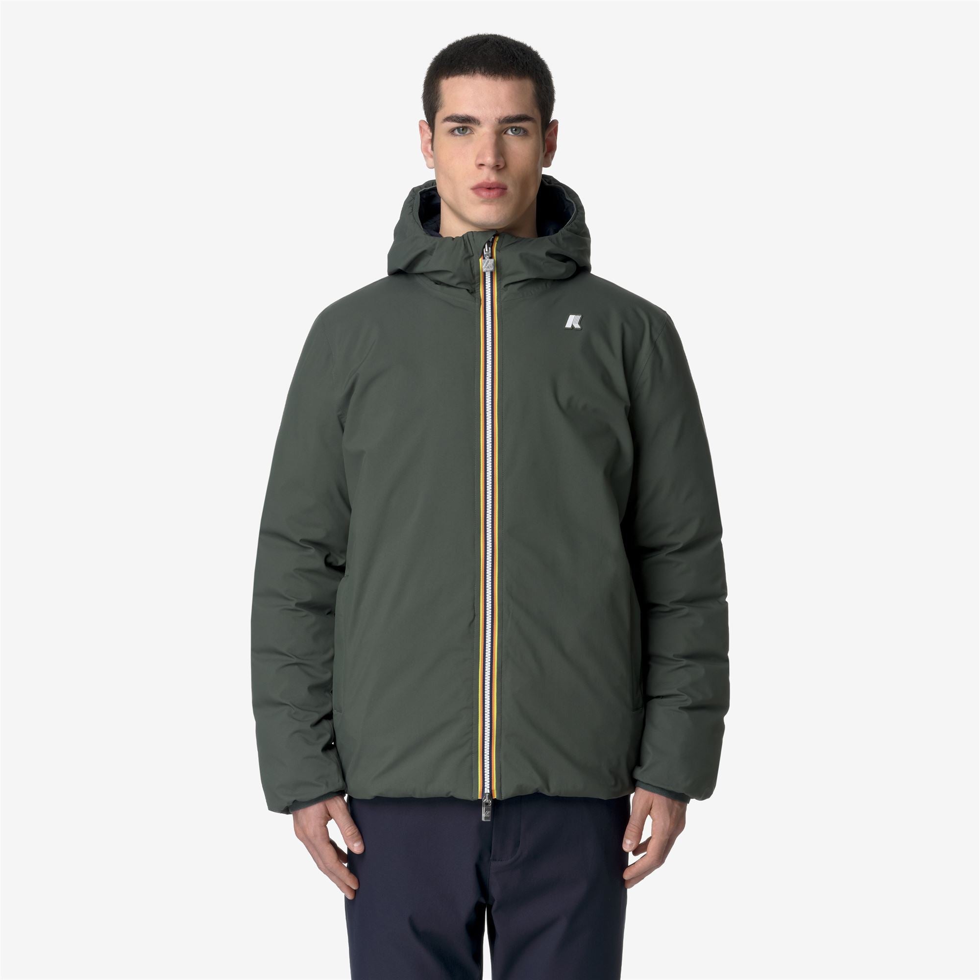 Jackets_MAN_JACK ST THERMO DOUBLE_Short_GREEN BLACKISH  - Blue Depth - Commercial 3