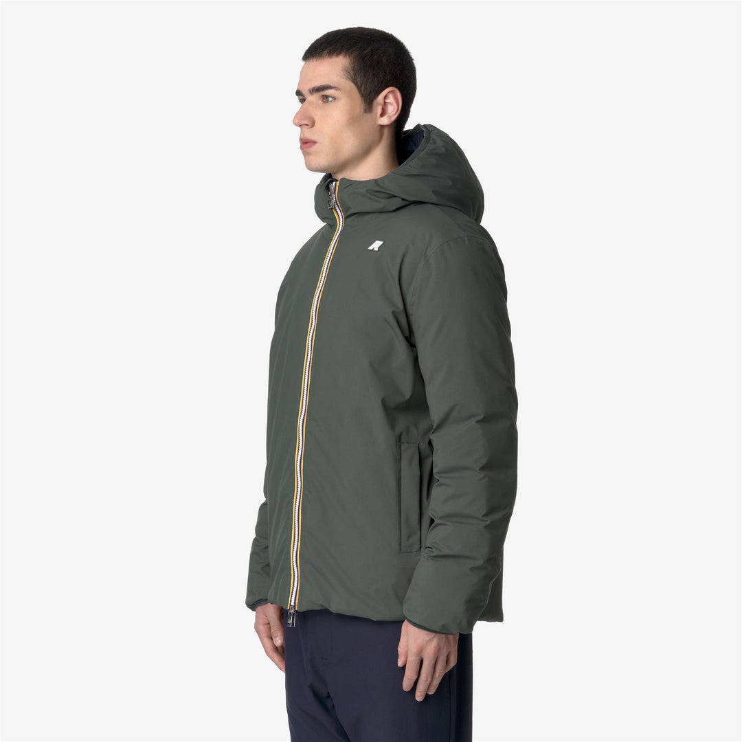 Jackets_MAN_JACK ST THERMO DOUBLE_Short_GREEN BLACKISH  - Blue Depth - Detail