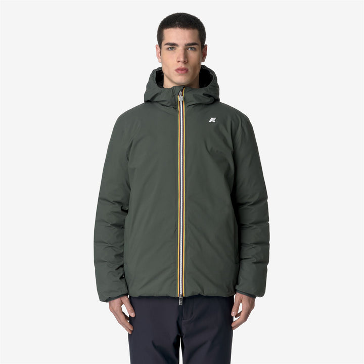 Jackets_MAN_JACK ST THERMO DOUBLE_Short_GREEN BLACKISH  - Black Pure - DressedBack
