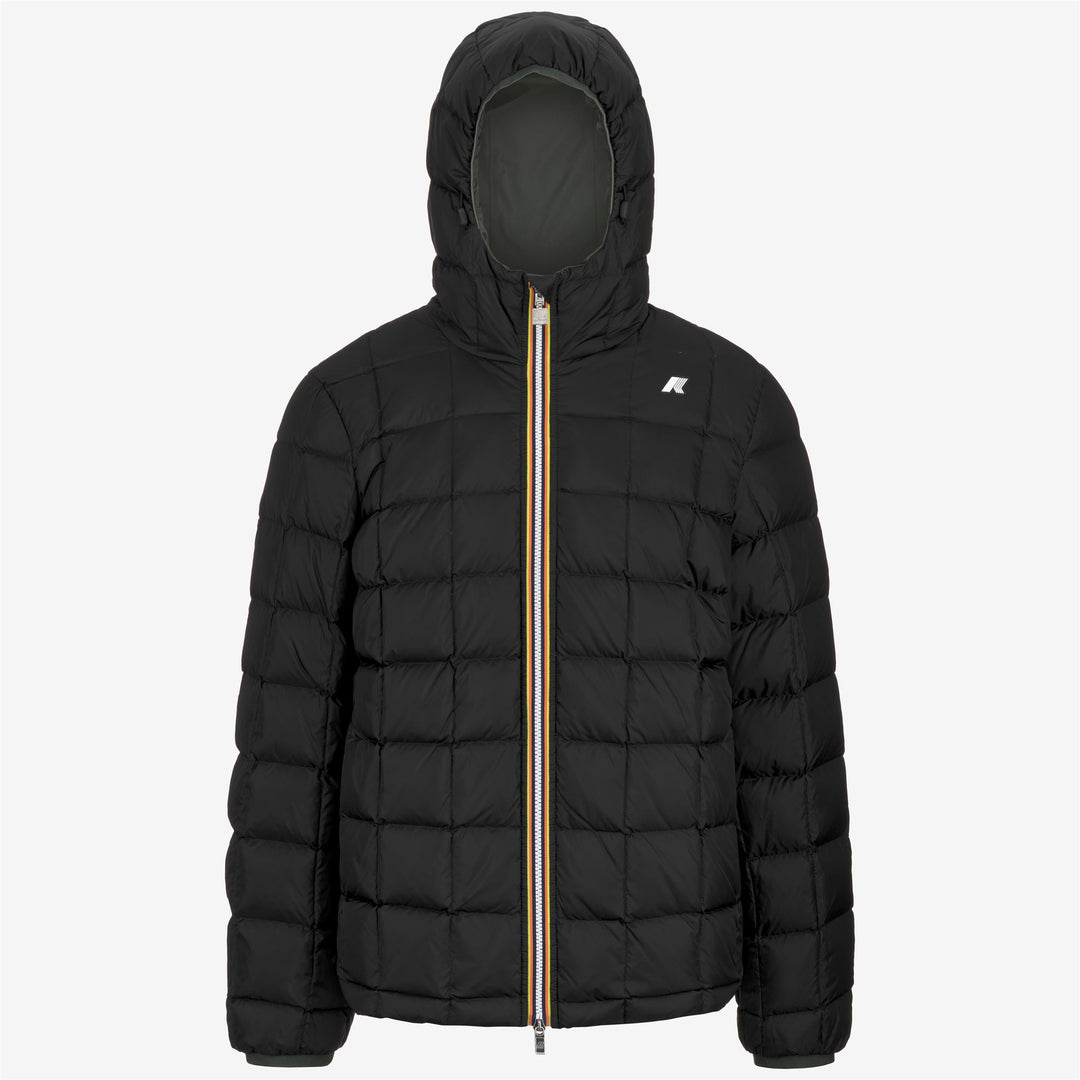 Jackets_MAN_JACK ST THERMO DOUBLE_Short_GREEN BLACKISH  - Black Pure - DressedFront