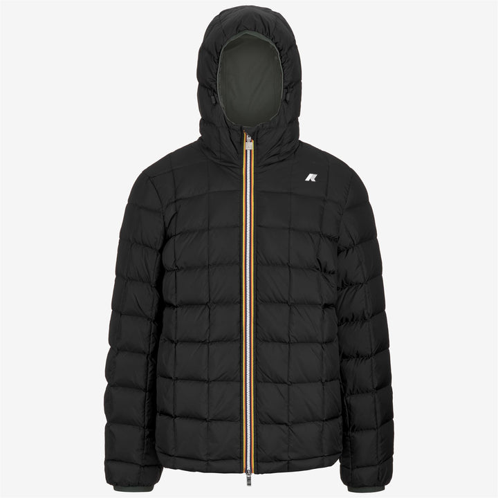 Jackets_MAN_JACK ST THERMO DOUBLE_Short_GREEN BLACKISH  - Black Pure - DressedFront