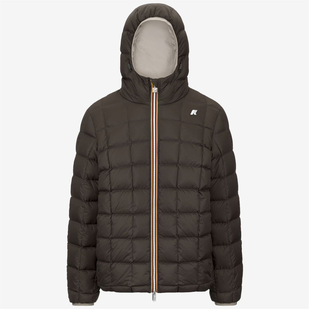 Jackets_MAN_JACK ST THERMO DOUBLE_Short_Beige Cashmere - Black Olive - DressedFront