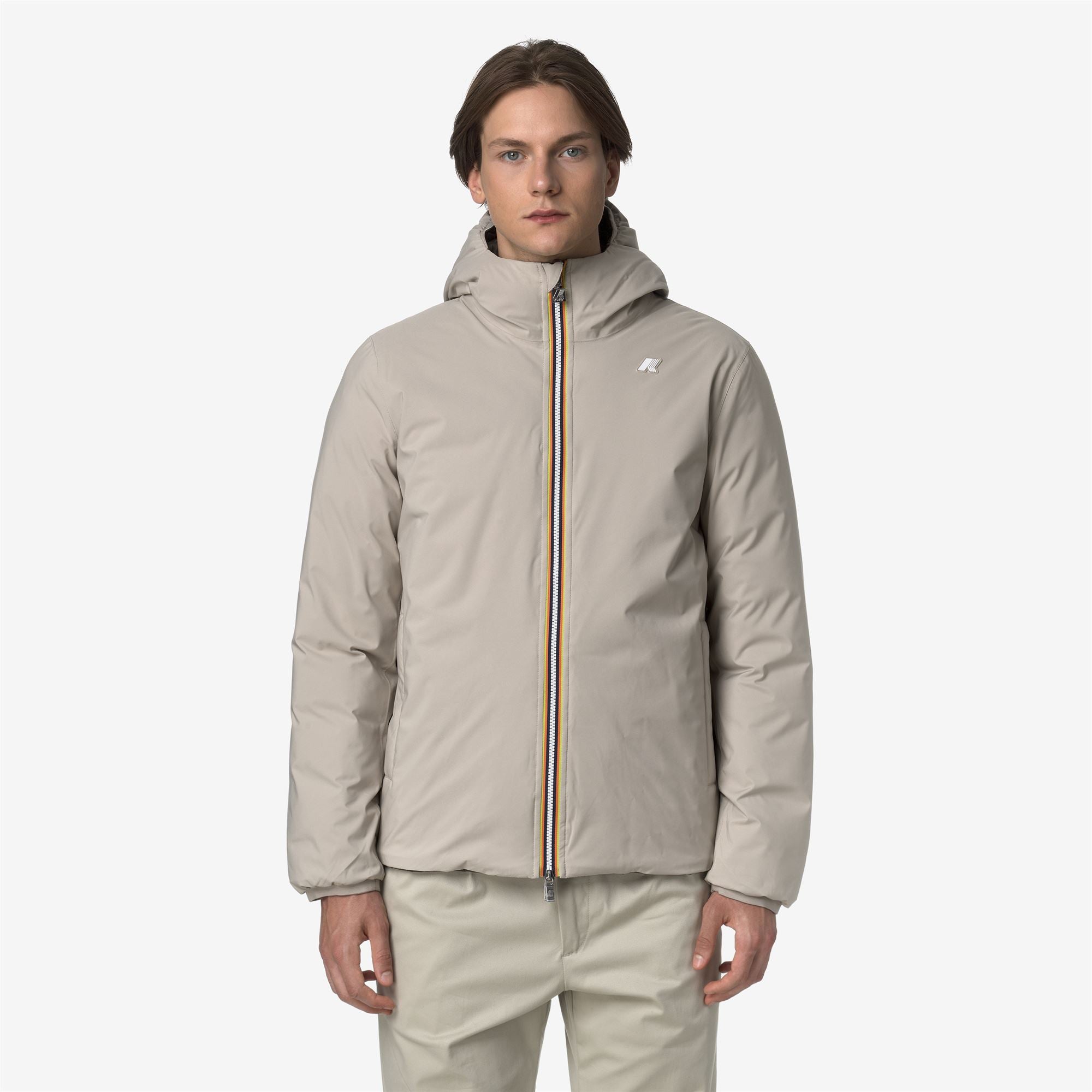 Jackets_MAN_JACK ST THERMO DOUBLE_Short_Beige Cashmere - Black Olive - Commercial 4