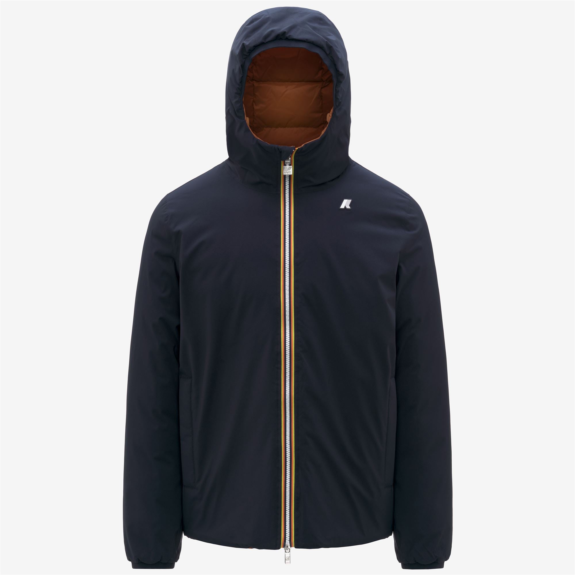 Jackets_MAN_JACK ST THERMO DOUBLE_Short_Blue Depth - Orange Adobe - Commercial 1