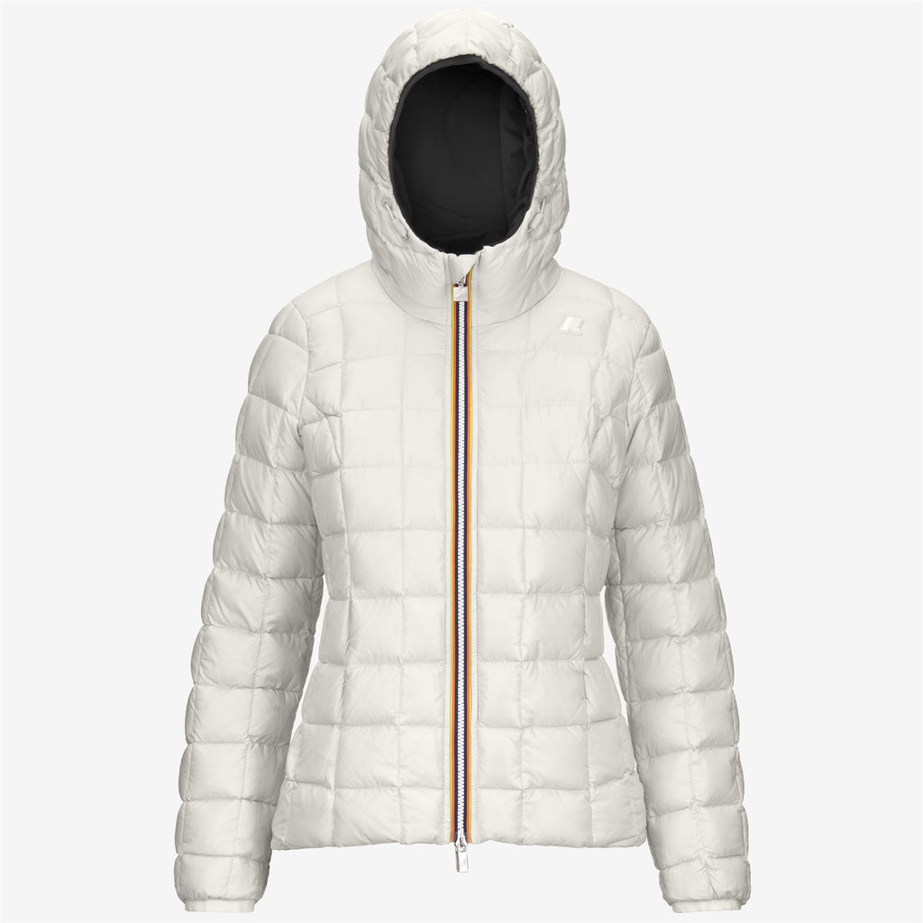 Jackets_WOMAN_LILY ST THERMO DOUBLE_Short_Black Pure - White Gardenia - Commercial 2
