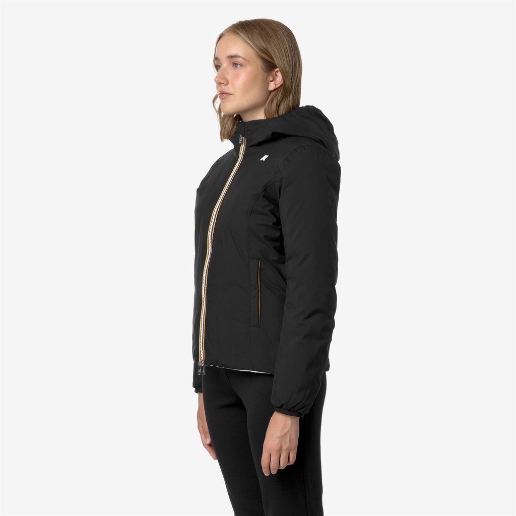 Jackets_WOMAN_LILY ST THERMO DOUBLE_Short_Black Pure - White Gardenia - Commercial 5