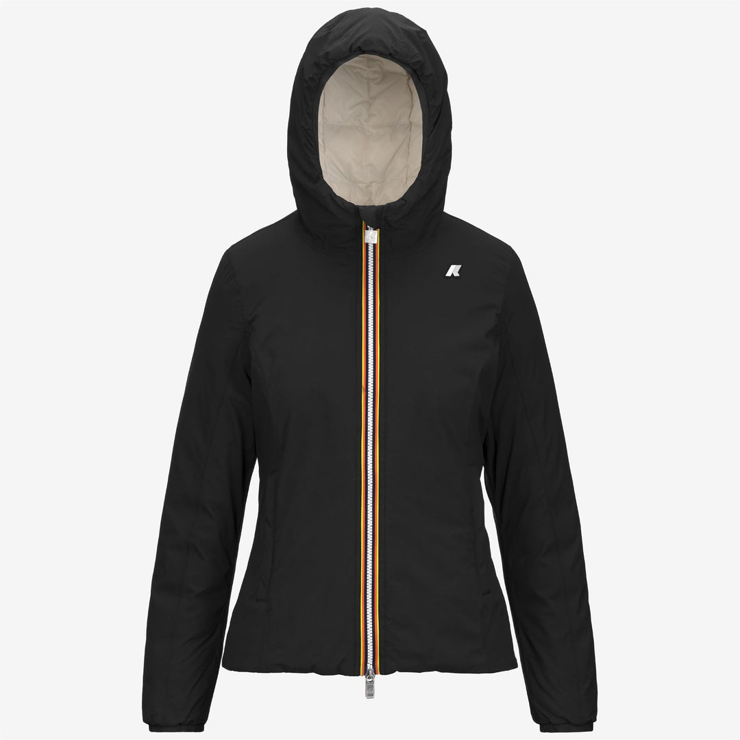 Jackets_WOMAN_LILY ST THERMO DOUBLE_Short_Black Pure - White Gardenia - Photo