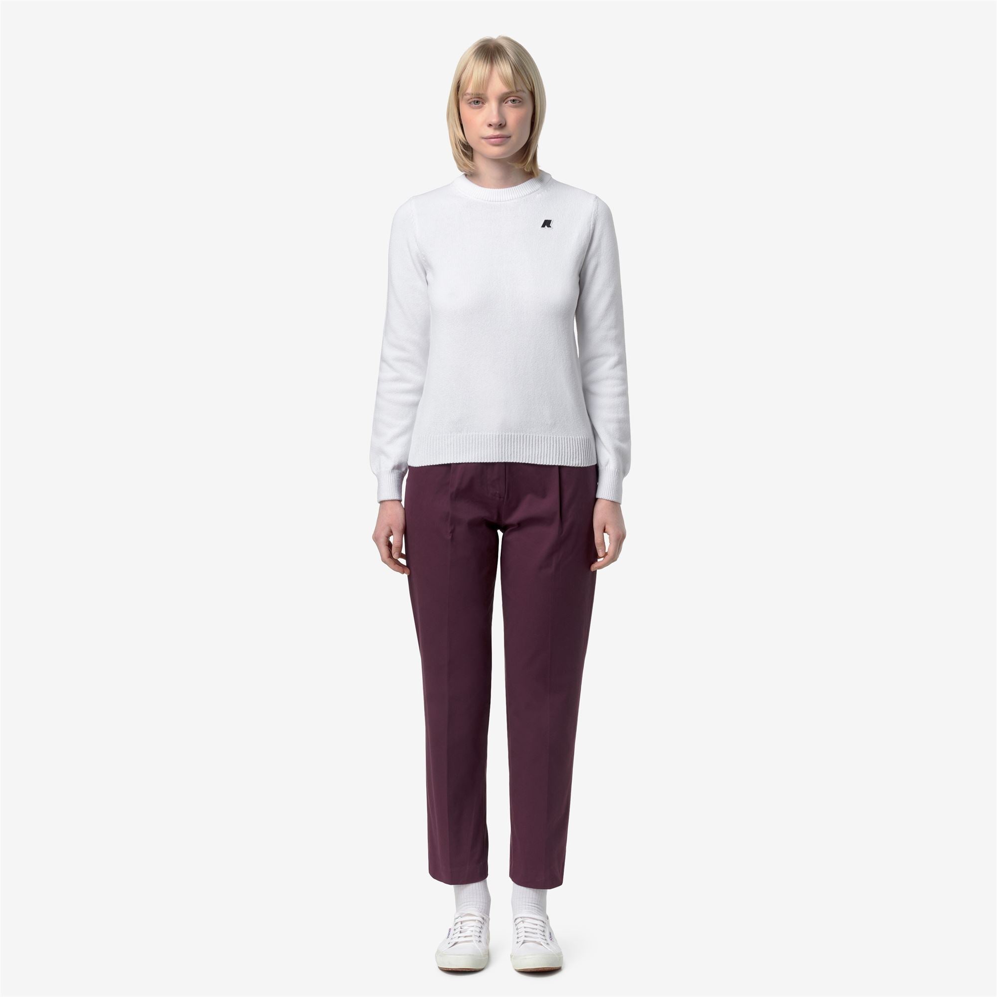 Pants_Woman_EYRE TWILL TECH PEACH GOLF_Chino_Violet Mauve Wine - Commercial 4