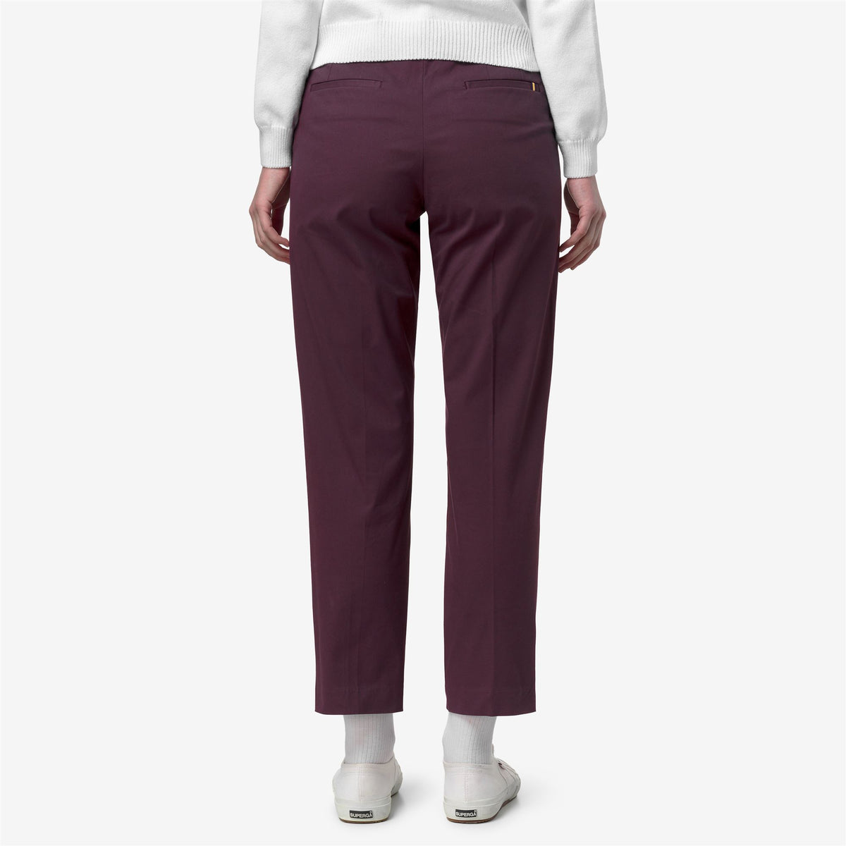Pants_Woman_EYRE TWILL TECH PEACH GOLF_Chino_Violet Mauve Wine - Commercial 6