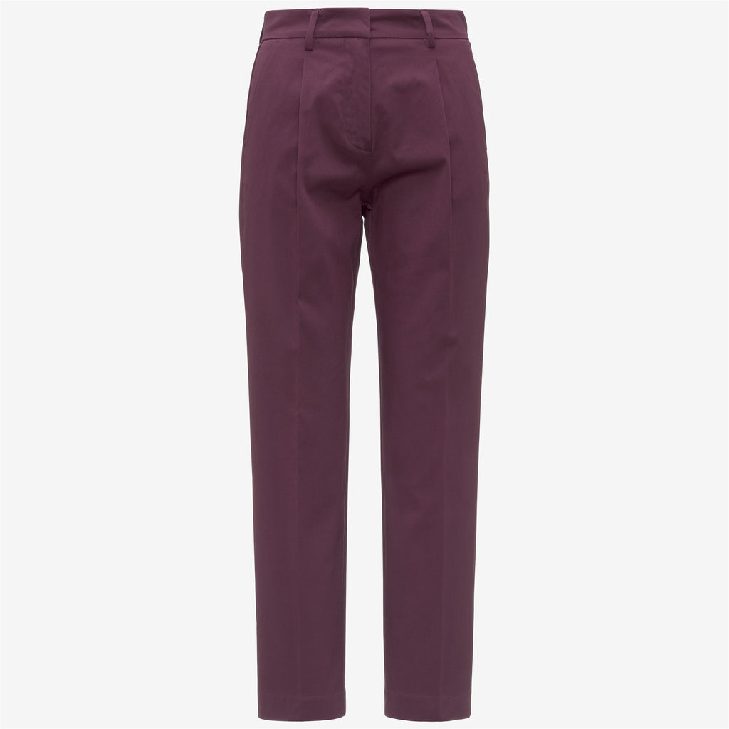 Pants_Woman_EYRE TWILL TECH PEACH GOLF_Chino_Violet Mauve Wine - Commercial 1