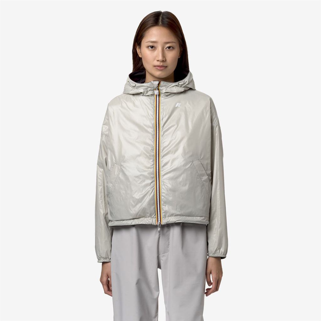Jackets_WOMAN_LAURETTE PLUS.2 DOUBLE_Short_Black P-Beige Lt - Commercial 7