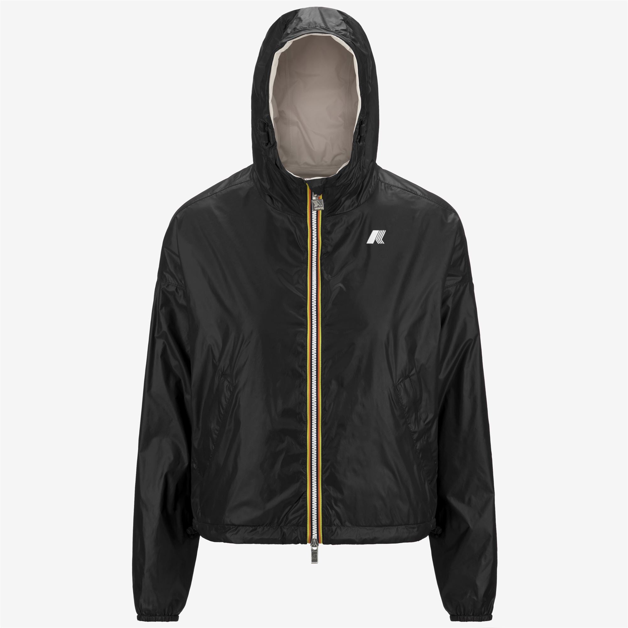 Jackets_WOMAN_LAURETTE PLUS.2 DOUBLE_Short_Black P-Beige Lt - Commercial 1