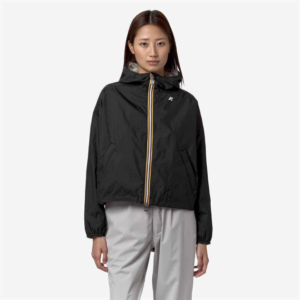 Jackets_WOMAN_LAURETTE PLUS.2 DOUBLE_Short_Black P-Beige Lt - Commercial 4