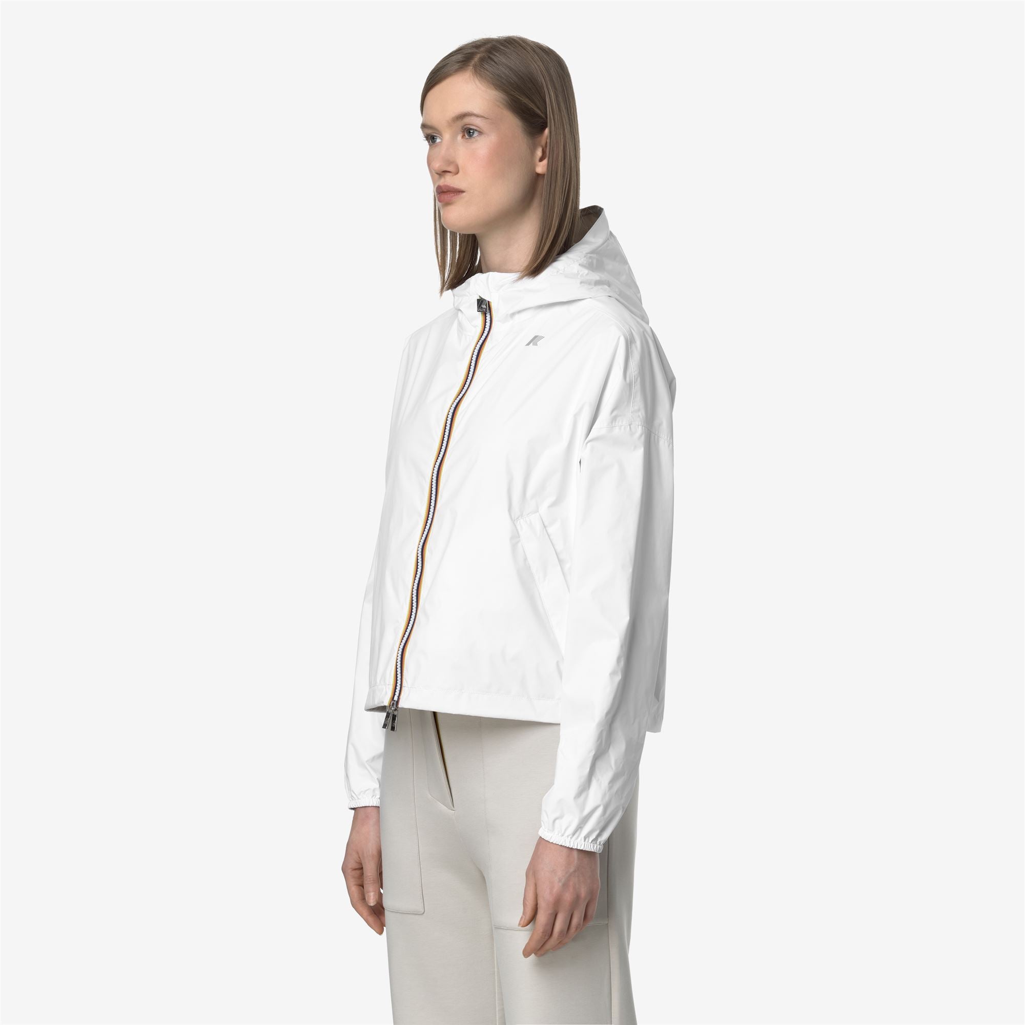 Jackets_WOMAN_LAURETTE PLUS.2 DOUBLE_Short_White - BEIGE LT - Commercial 5