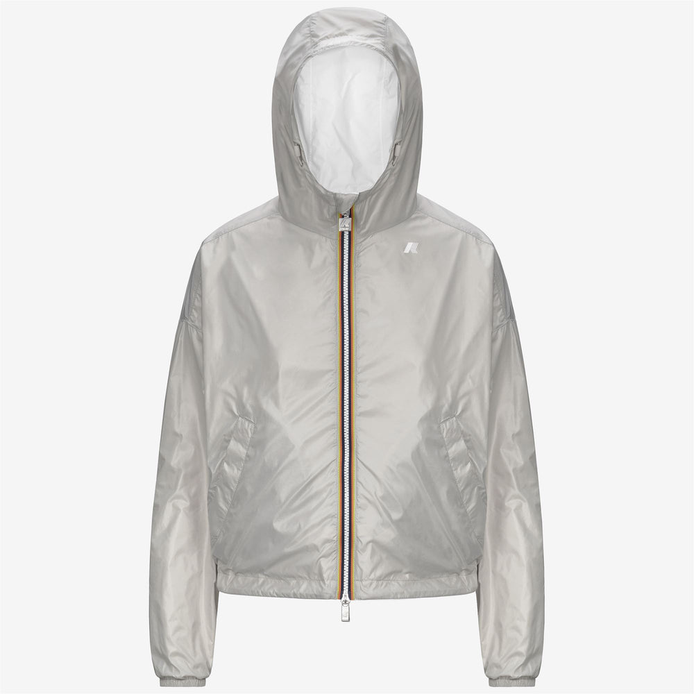 Jackets_WOMAN_LAURETTE PLUS.2 DOUBLE_Short_White - BEIGE LT - DressedFront