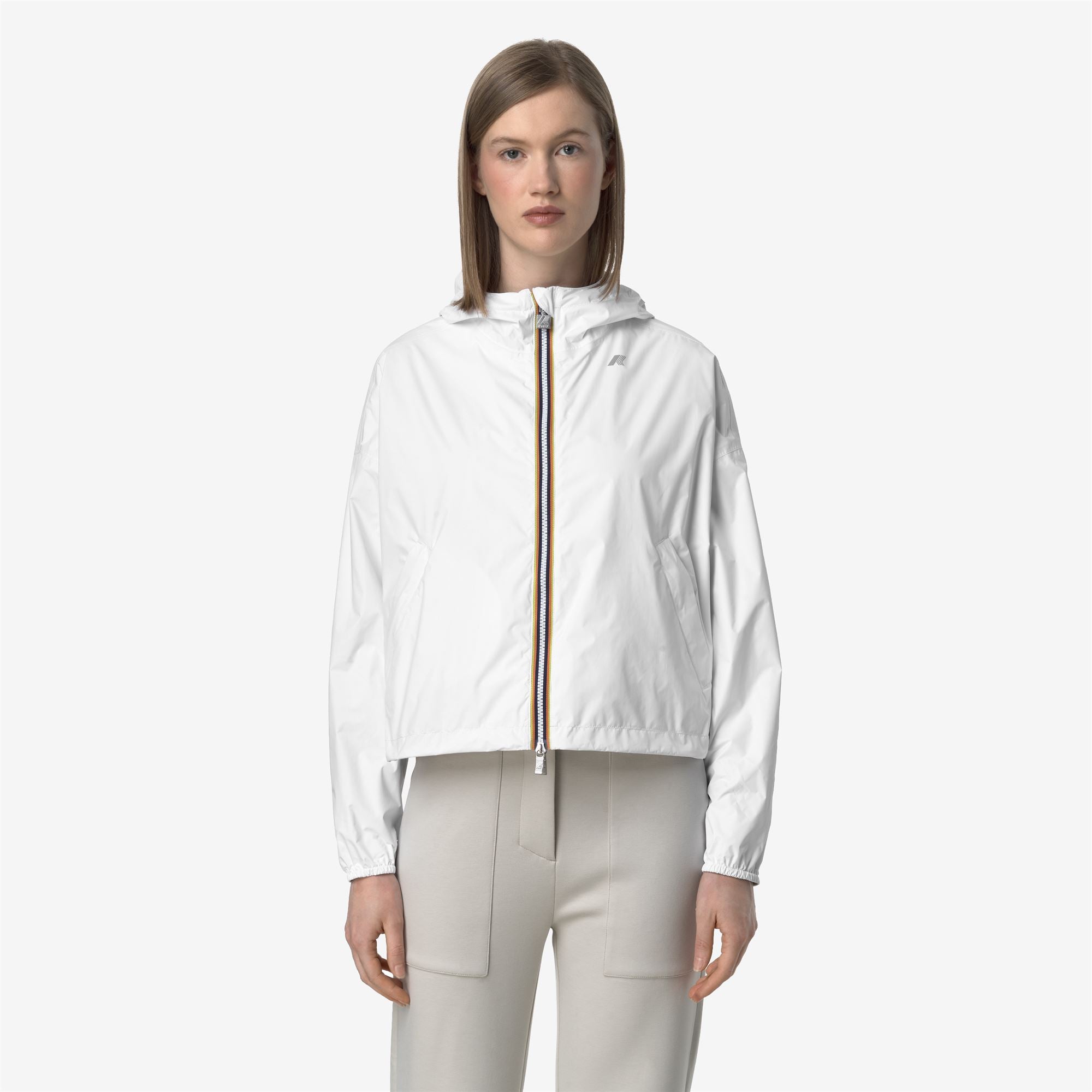 Jackets_WOMAN_LAURETTE PLUS.2 DOUBLE_Short_White - BEIGE LT - Commercial 4