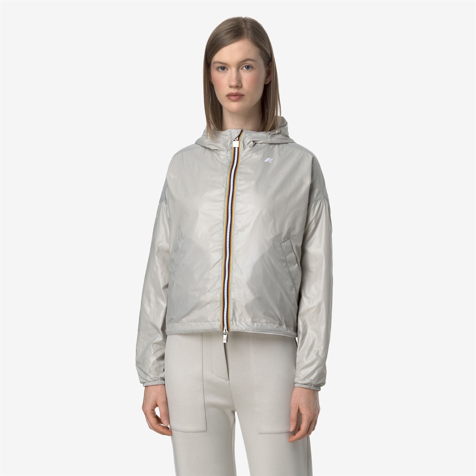 Jackets_WOMAN_LAURETTE PLUS.2 DOUBLE_Short_White - BEIGE LT - Commercial 7
