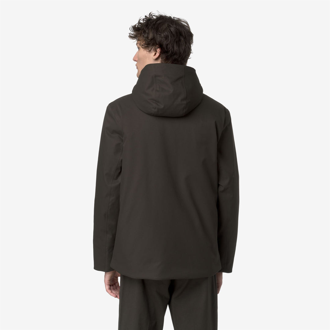 Jackets_MAN_JACKO TWILL MARMOTTA_Short_Black Olive - Blue Airforce - DressedFrontDouble