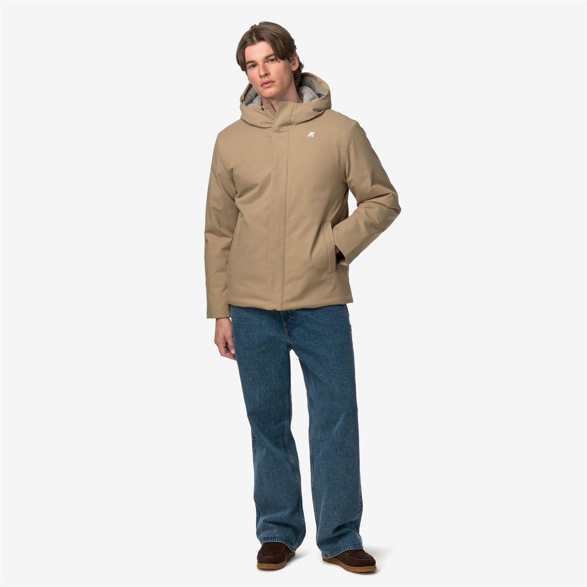 Jackets_Man_JACKO TWILL MARMOTTA_Short_Beige Khaki - Grey Warm - Commercial 7