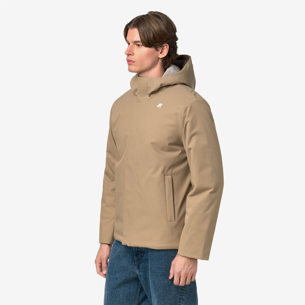 Jackets_Man_JACKO TWILL MARMOTTA_Short_Beige Khaki - Grey Warm - Commercial 5