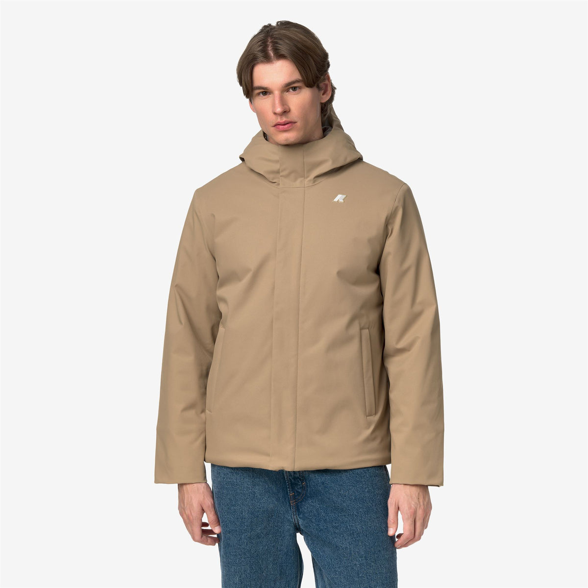 Jackets_Man_JACKO TWILL MARMOTTA_Short_Beige Khaki - Grey Warm - Commercial 4