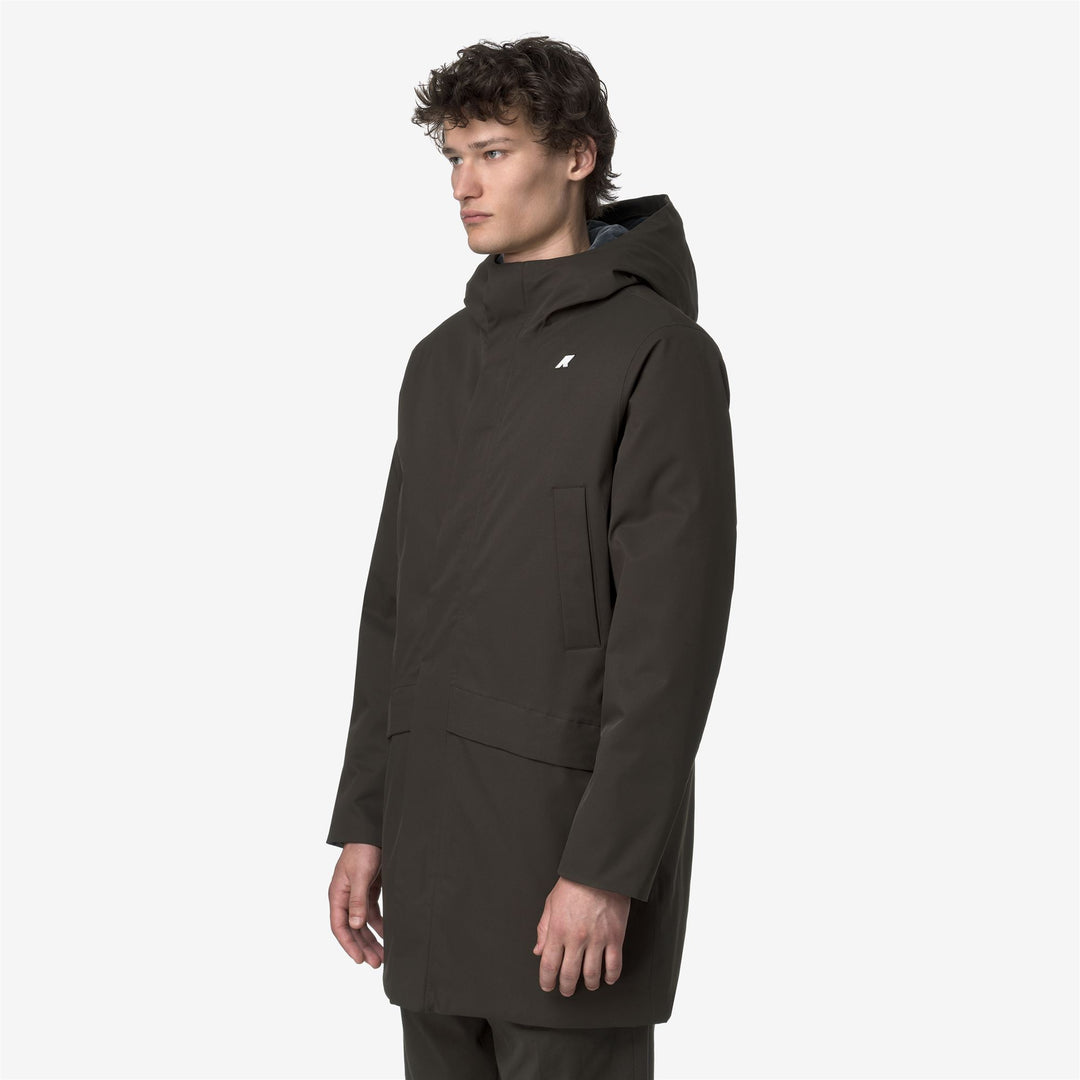 Jackets_MAN_JARNO TWILL MARMOTTA_Short_Black Olive - Blue Airforce - Detail