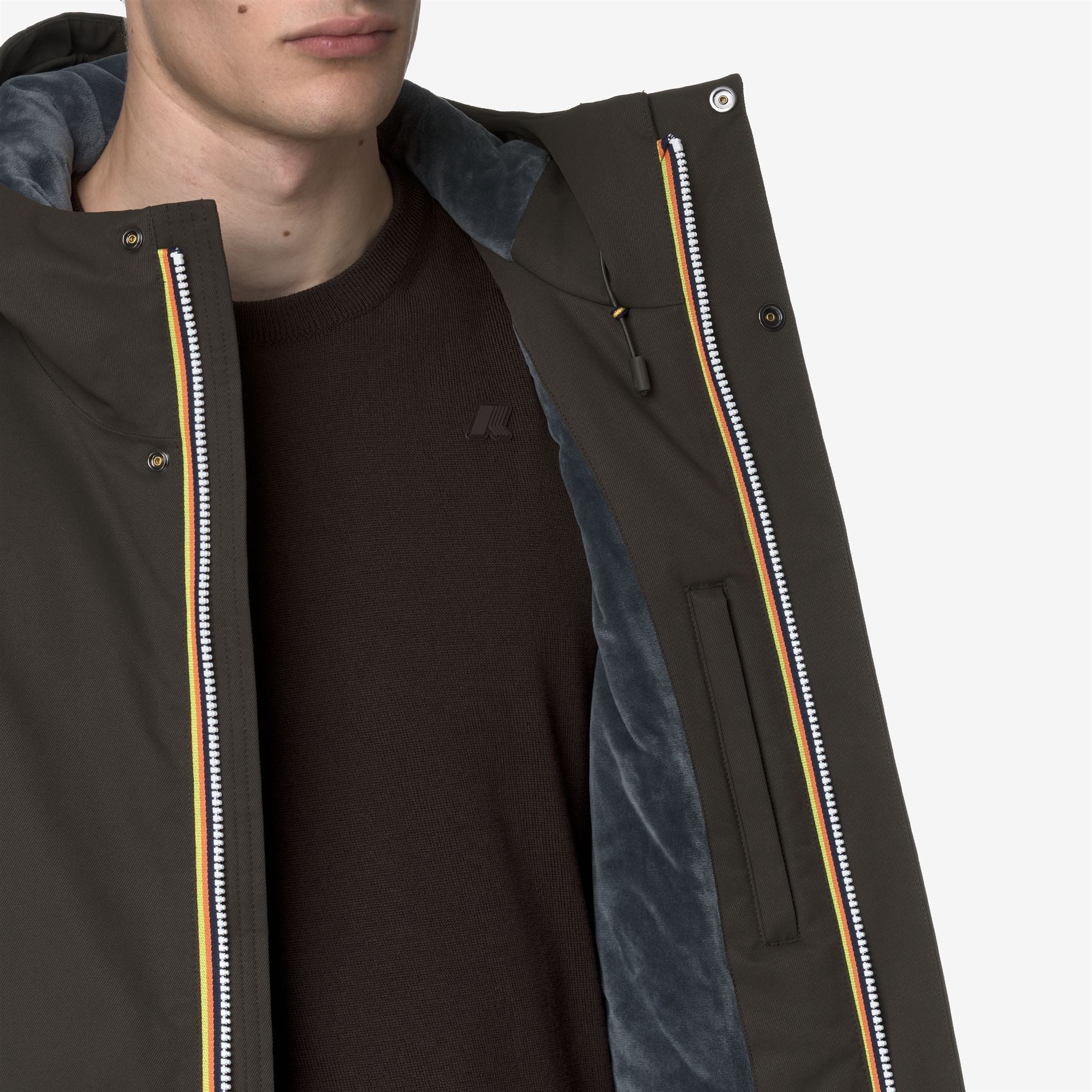 Jackets_MAN_JARNO TWILL MARMOTTA_Short_Black Olive - Blue Airforce - Commercial 7