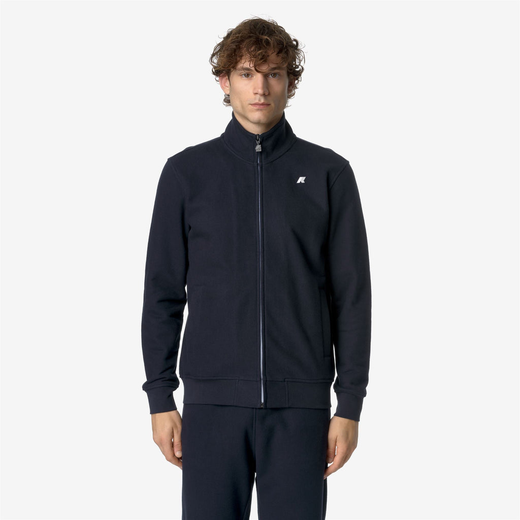 Fleece_MAN_FINN HEAVY FLEECE_Jacket_Blue Depth - Commercial 4