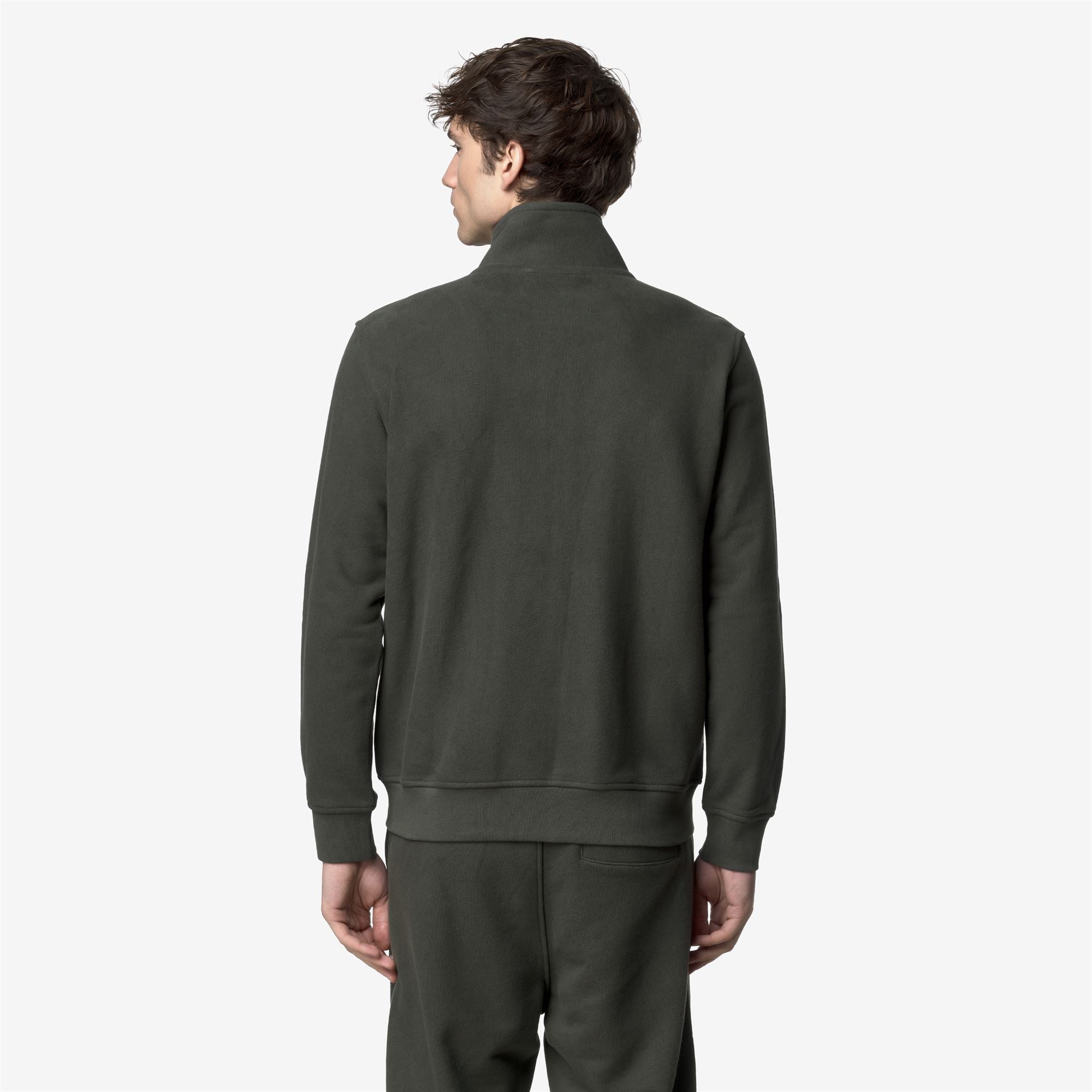 Fleece_MAN_FINN HEAVY FLEECE_Jacket_GREEN BLACKISH - Commercial 6