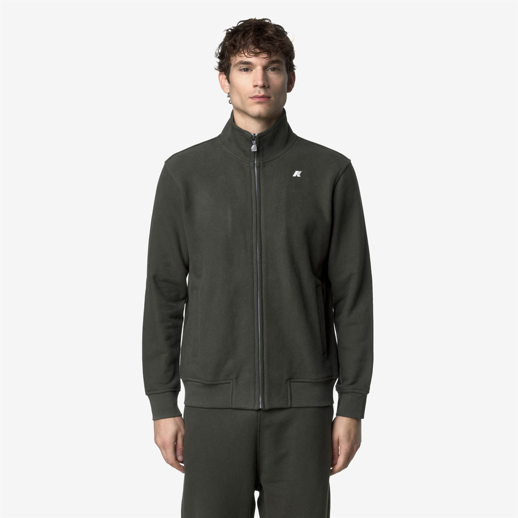 Fleece_MAN_FINN HEAVY FLEECE_Jacket_GREEN BLACKISH - Commercial 4