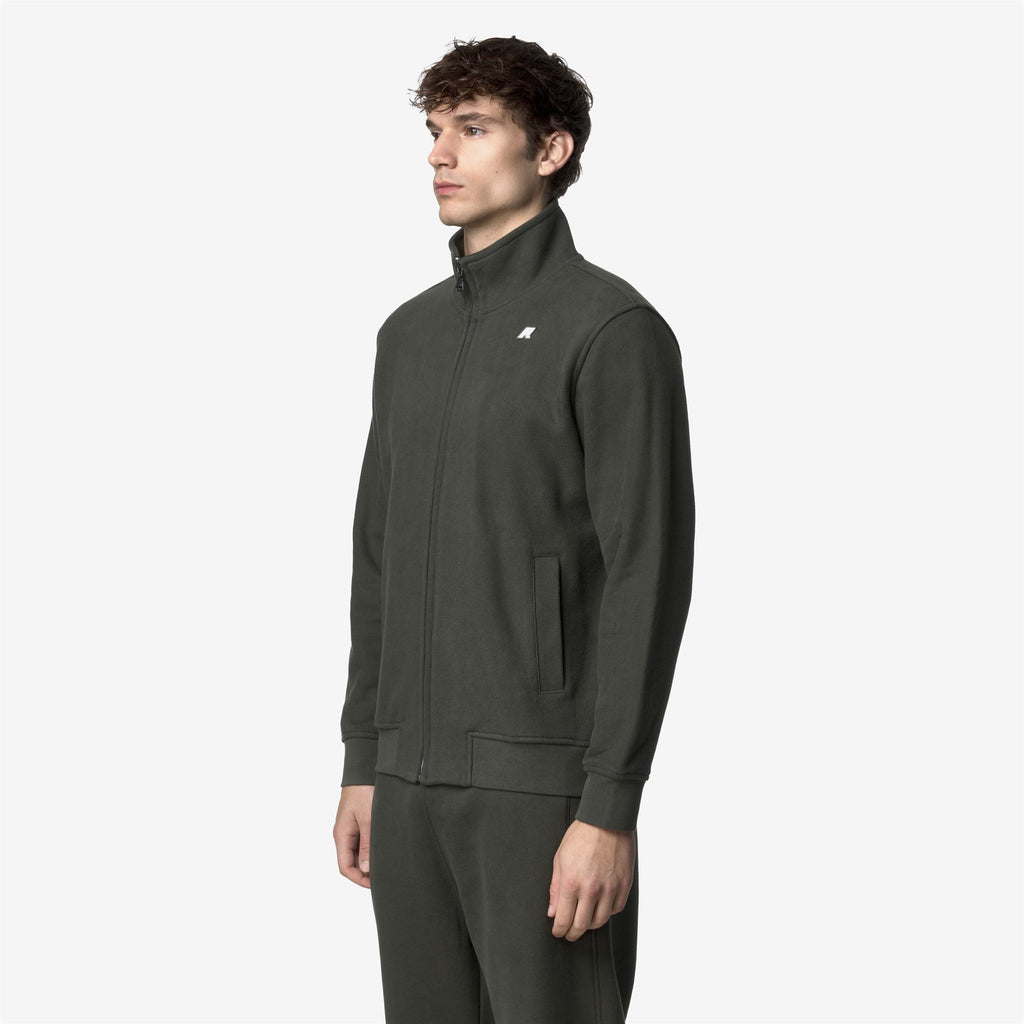 Fleece_MAN_FINN HEAVY FLEECE_Jacket_GREEN BLACKISH - Commercial 5