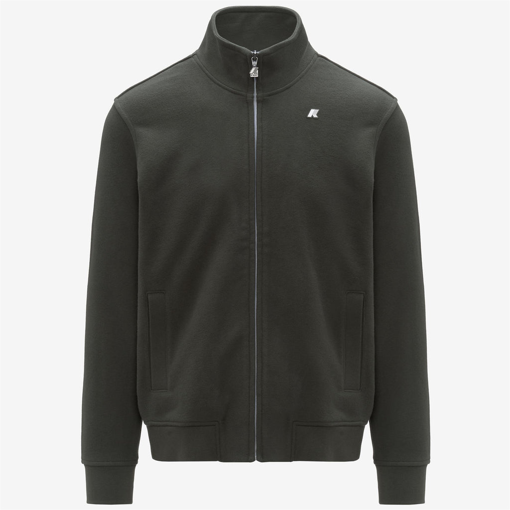 Fleece_MAN_FINN HEAVY FLEECE_Jacket_GREEN BLACKISH - Commercial 1