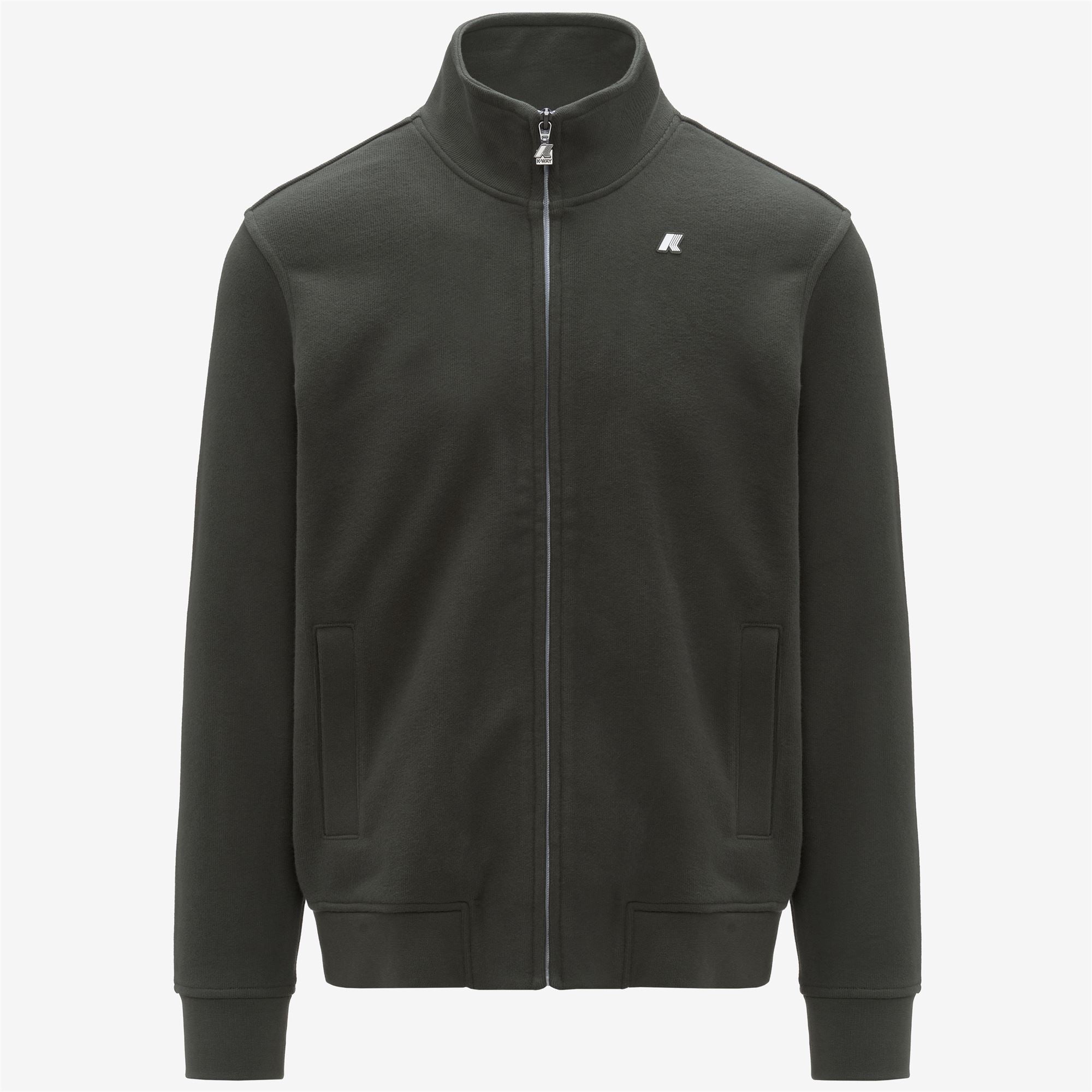 Fleece_MAN_FINN HEAVY FLEECE_Jacket_GREEN BLACKISH - Commercial 1