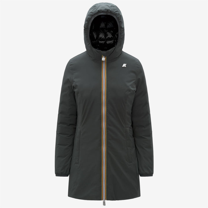 DENISE ST THERMO REVERSIBLE - Jackets - 3/4 LENGTH - WOMAN - GREEN BLACKISH-Black Pure