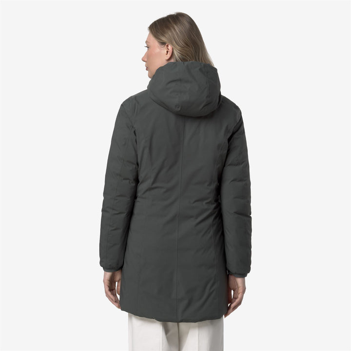 DENISE ST THERMO REVERSIBLE - Jackets - 3/4 LENGTH - WOMAN - GREEN BLACKISH-Black Pure