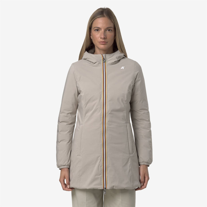 DENISE ST THERMO REVERSIBLE - Jackets - 3/4 LENGTH - WOMAN - Beige Cashmere-Black Olive