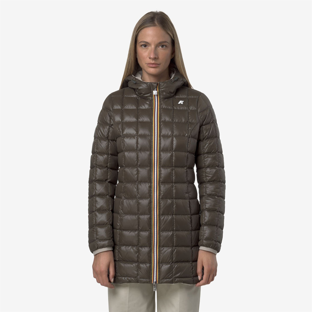 DENISE ST THERMO REVERSIBLE - Jackets - 3/4 LENGTH - WOMAN - Beige Cashmere-Black Olive