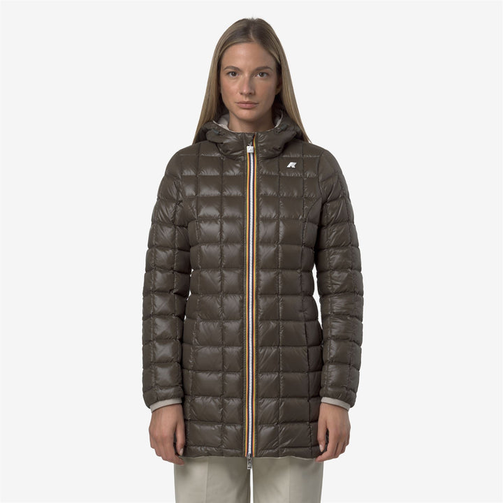 DENISE ST THERMO REVERSIBLE - Jackets - 3/4 LENGTH - WOMAN - Beige Cashmere-Black Olive