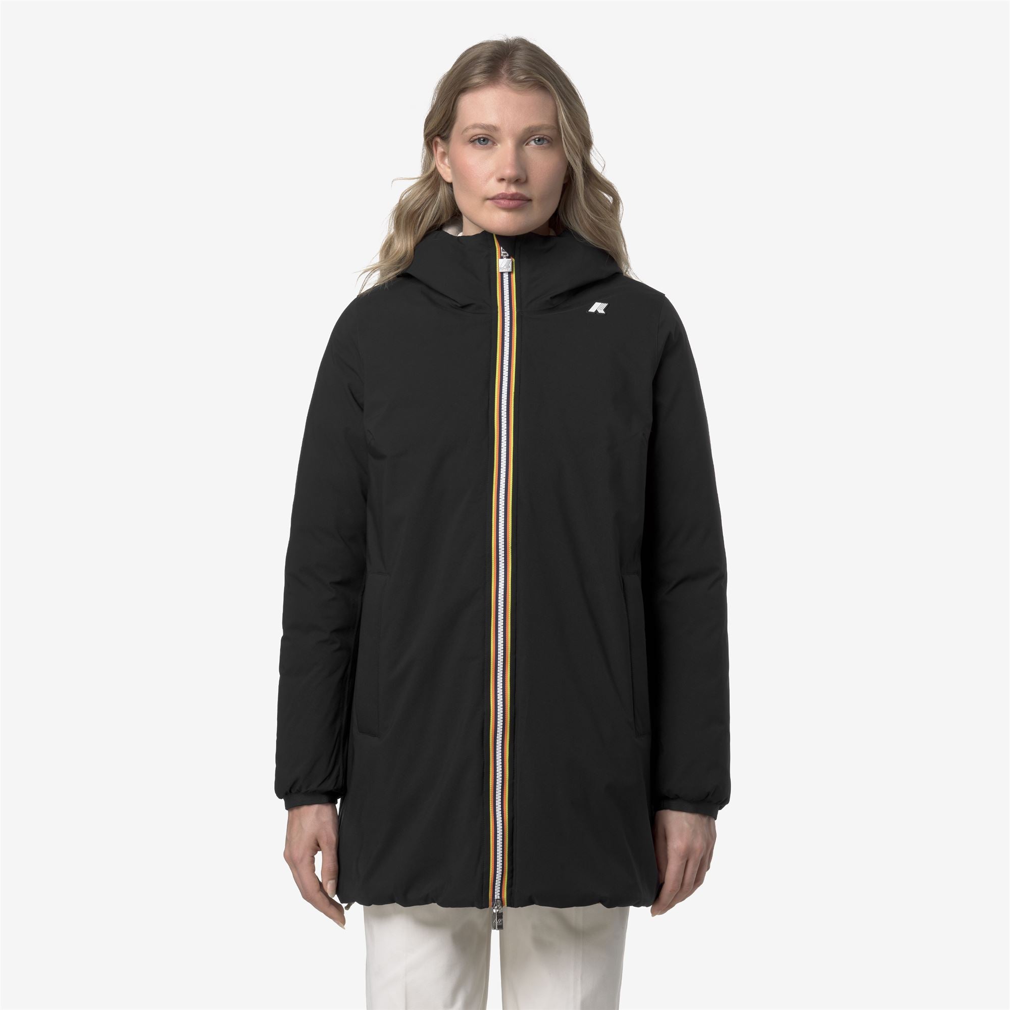 Jackets_WOMAN_SOPHIE ST THERMO DOUBLE_Mid_Black Pure - Beige Cashmere - Commercial 4
