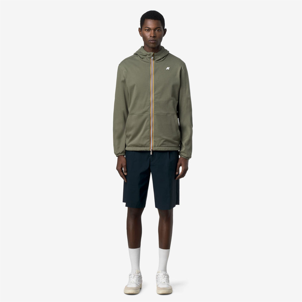 Jackets_Unisex_JAKE DOUBLE INTERLOCK_Short_Green Lichen - Blue Depth - Commercial 4