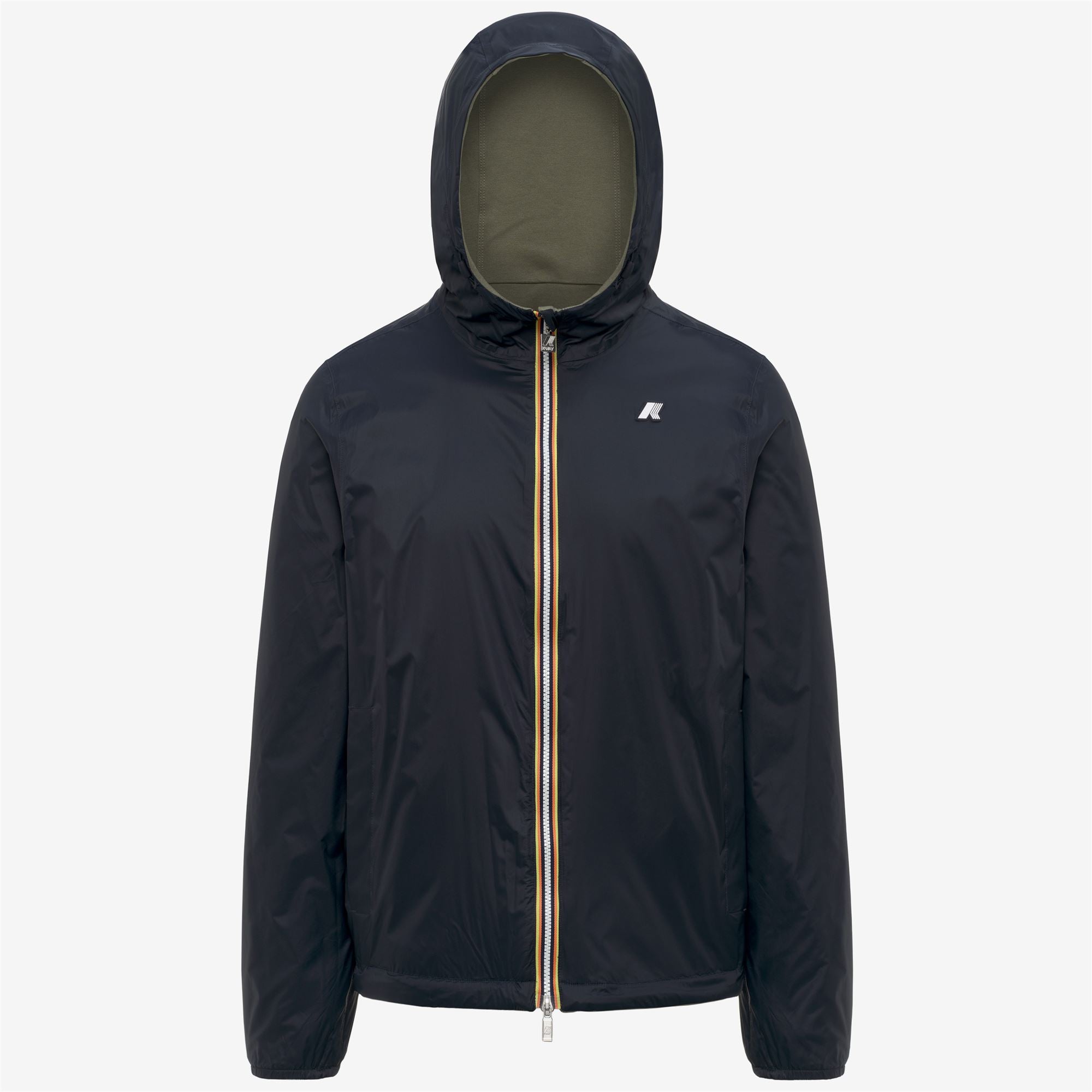Jackets_Unisex_JAKE DOUBLE INTERLOCK_Short_Green Lichen - Blue Depth - Commercial 2