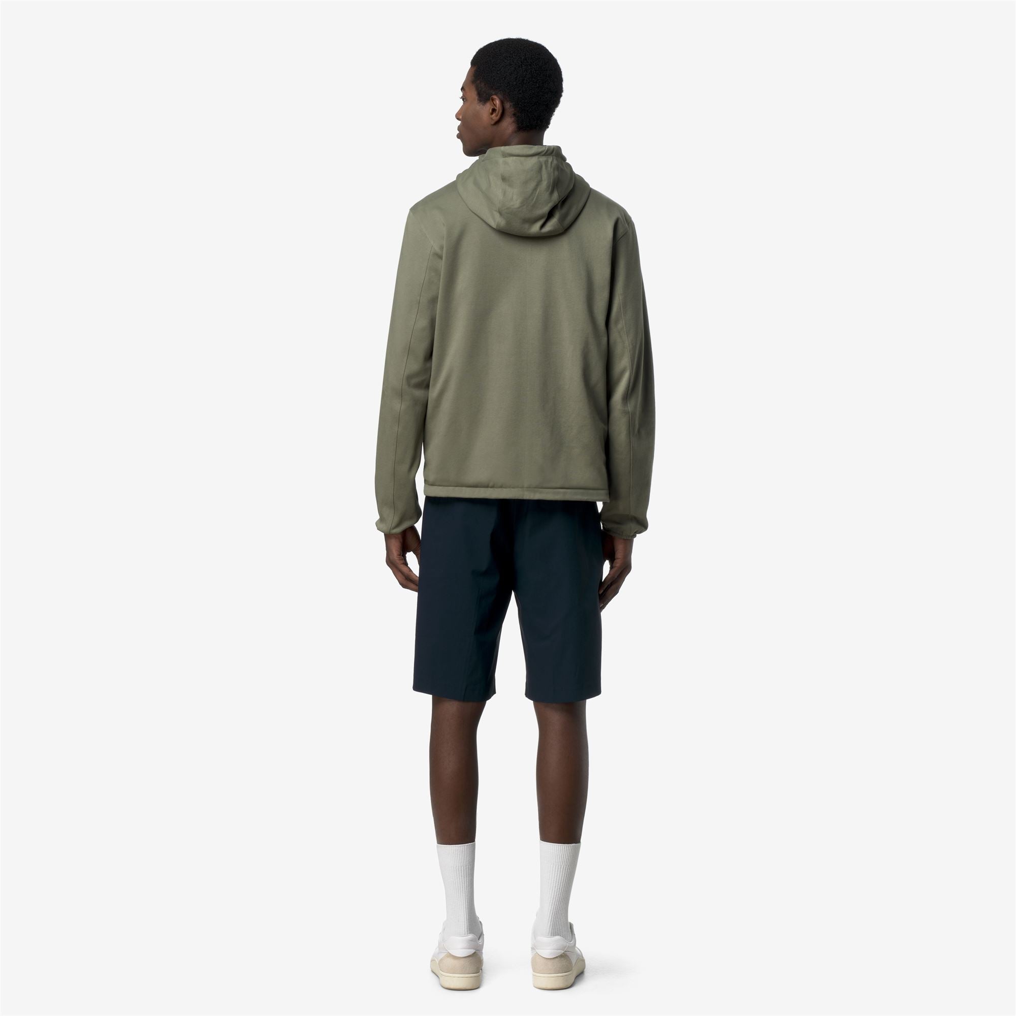 Jackets_Unisex_JAKE DOUBLE INTERLOCK_Short_Green Lichen - Blue Depth - Commercial 6