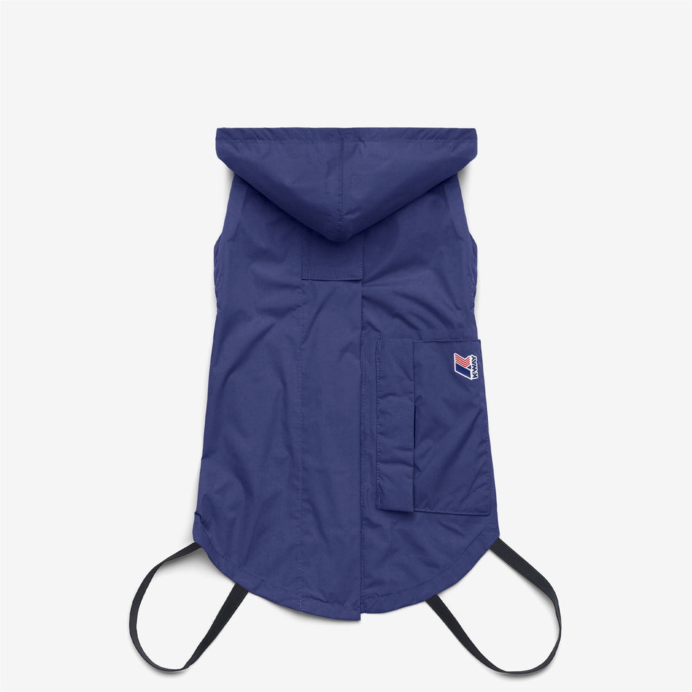 Jackets_UNISEX_BEVERLY_Dog Coat_Blue Deep Cobalt - DressedFront