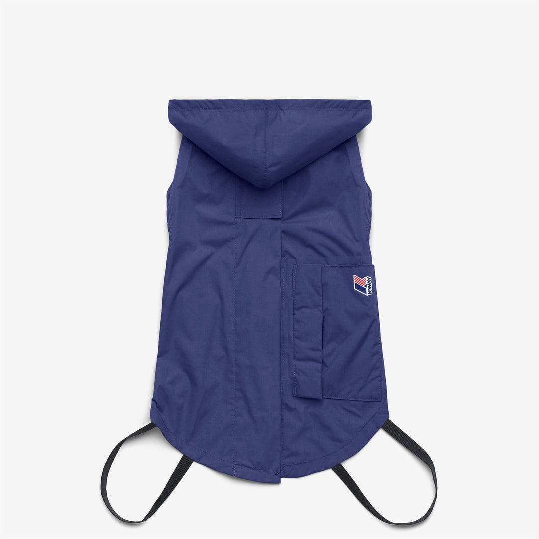 Jackets_UNISEX_BEVERLY_Dog Coat_Blue Deep Cobalt - DressedFront