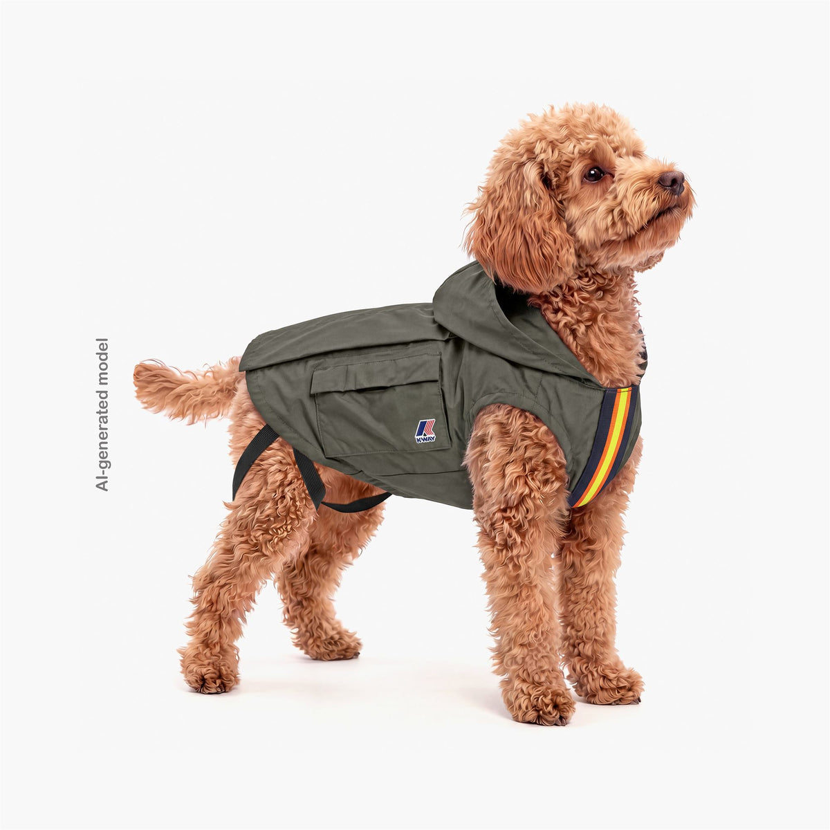 Jackets_UNISEX_BEVERLY_Dog Coat_Green Lichen - Commercial 6