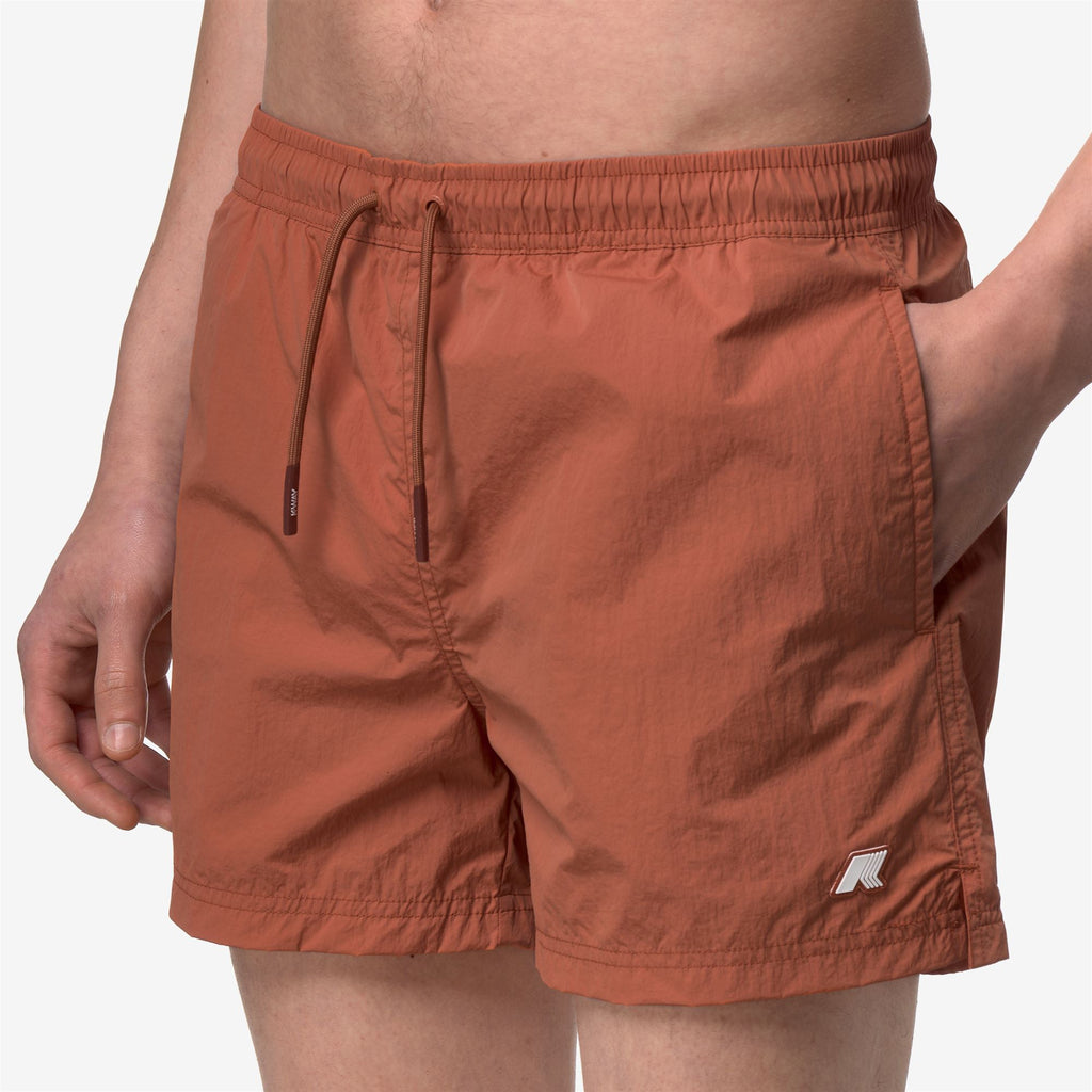 Bathing Suits_Man_HAZEL BEACH_Swimming Trunks_Orange Brownish - Commercial 7