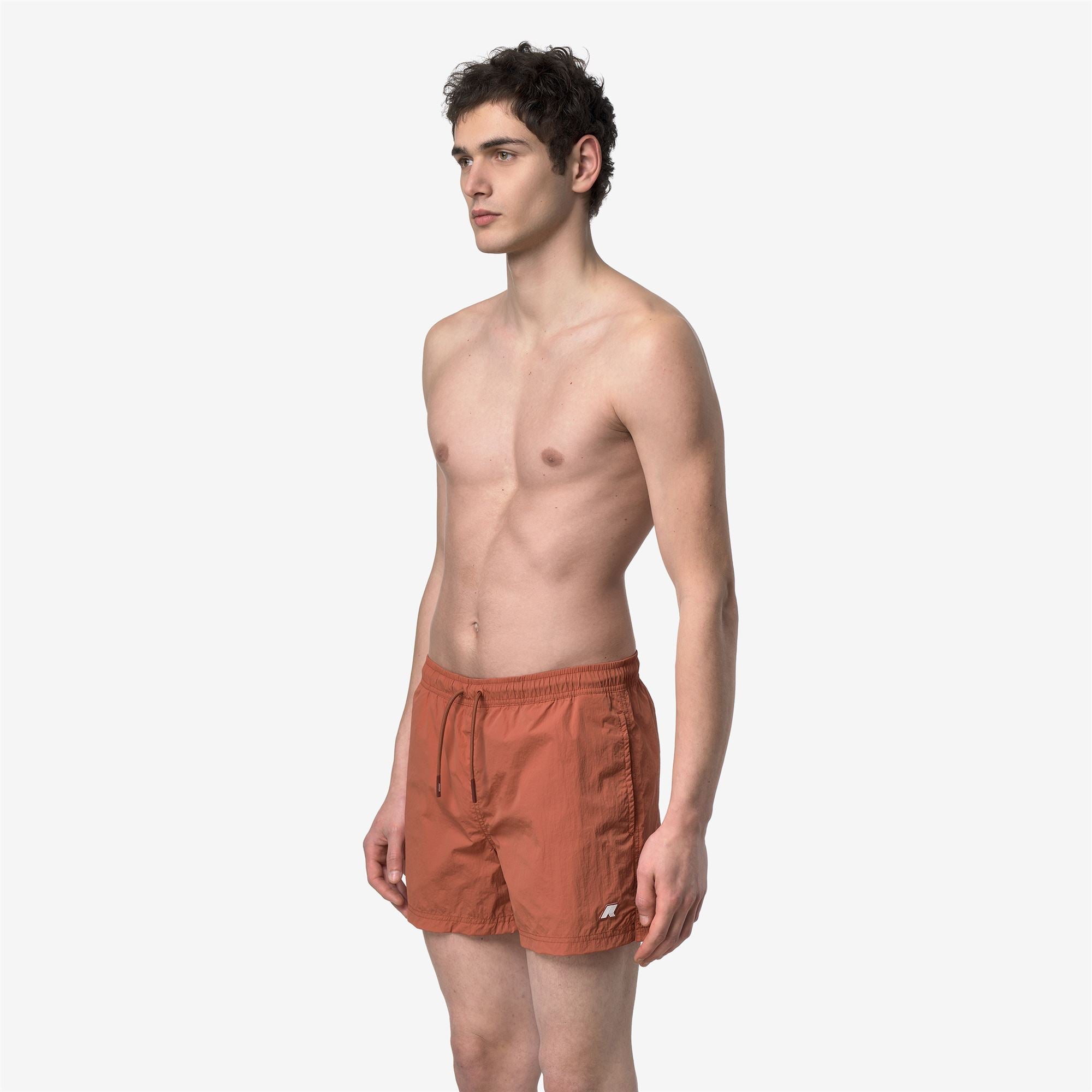 Bathing Suits_Man_HAZEL BEACH_Swimming Trunks_Orange Brownish - Commercial 5