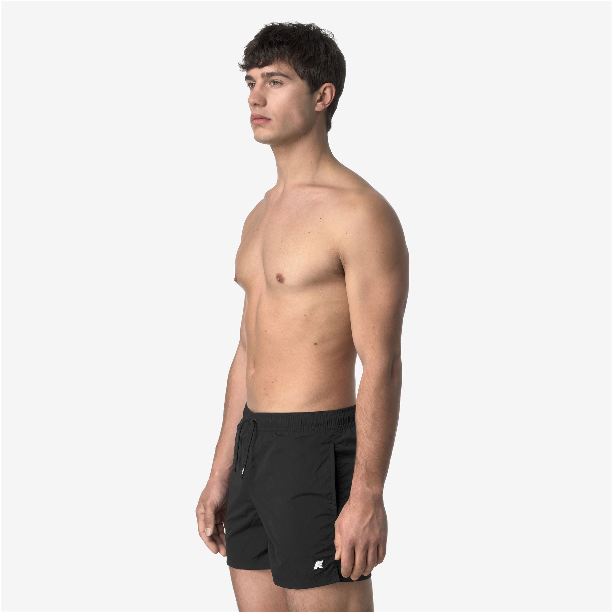 Bathing Suits_MAN_HAZEL BEACH_Swimming Trunks_Black Pure - Commercial 5